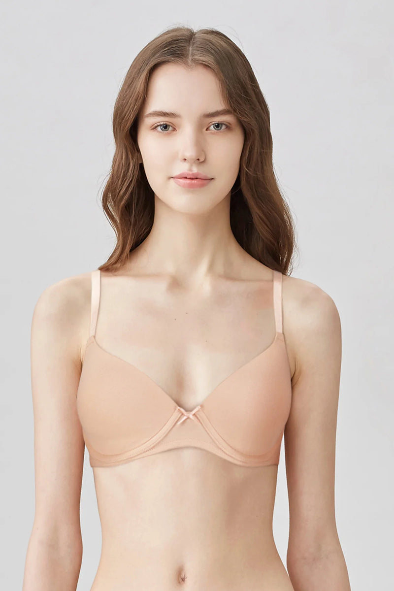 BLS - Paza Wired And Padded Cotton Bra - Skin