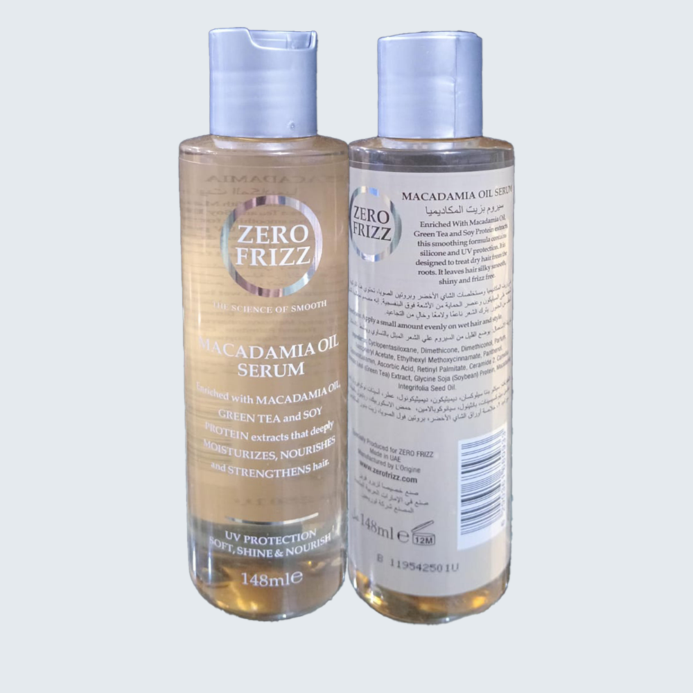 Schwarzkopf Zero Frizz Macadamia Oil Hair Serum 148 ML