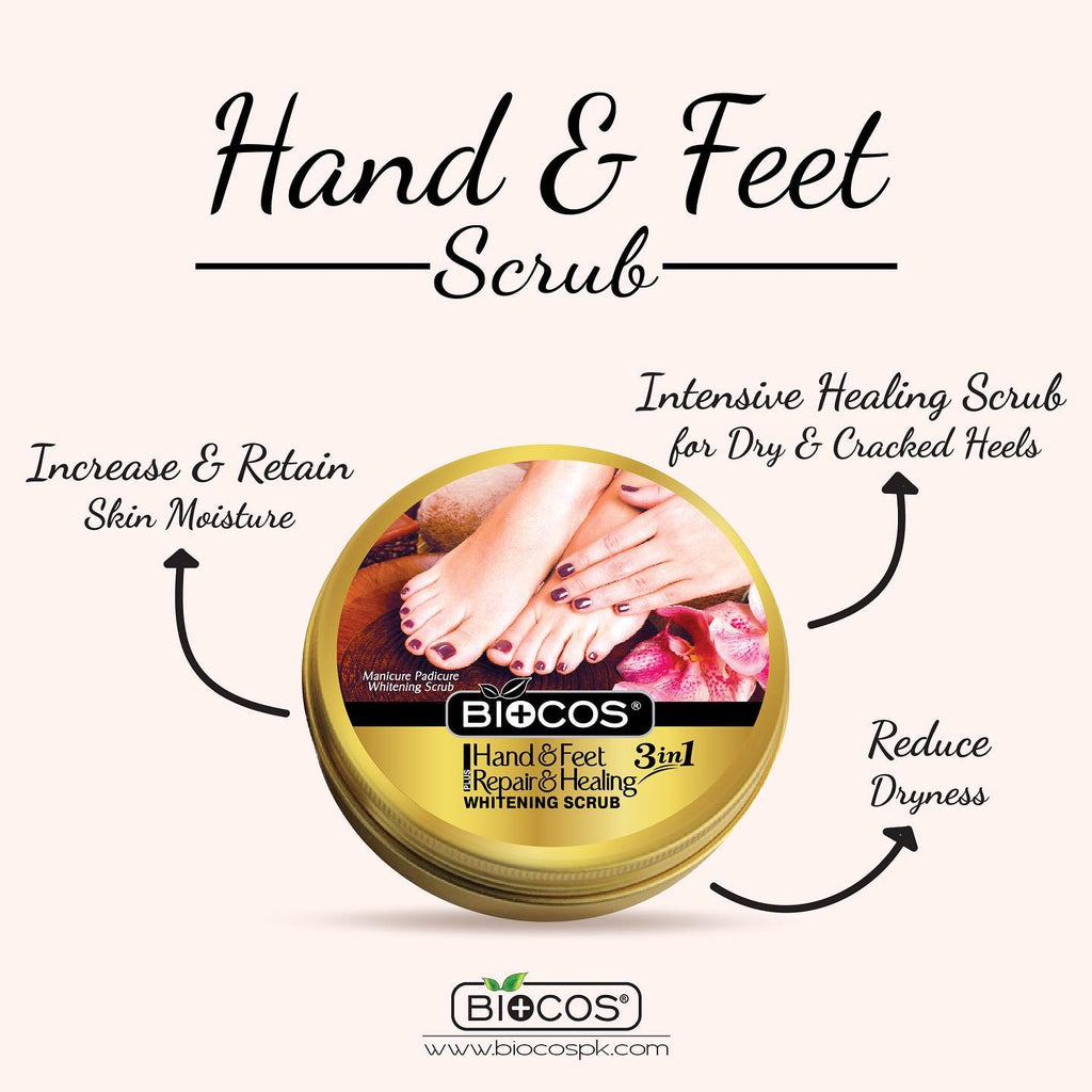 Biocos Hand & Feet Whitening Scrub 50 GM
