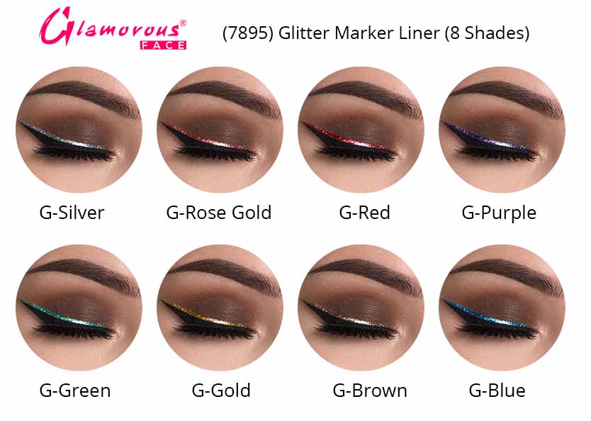 Glamorous Face Glitter Marker Liner New Rozzana.pk