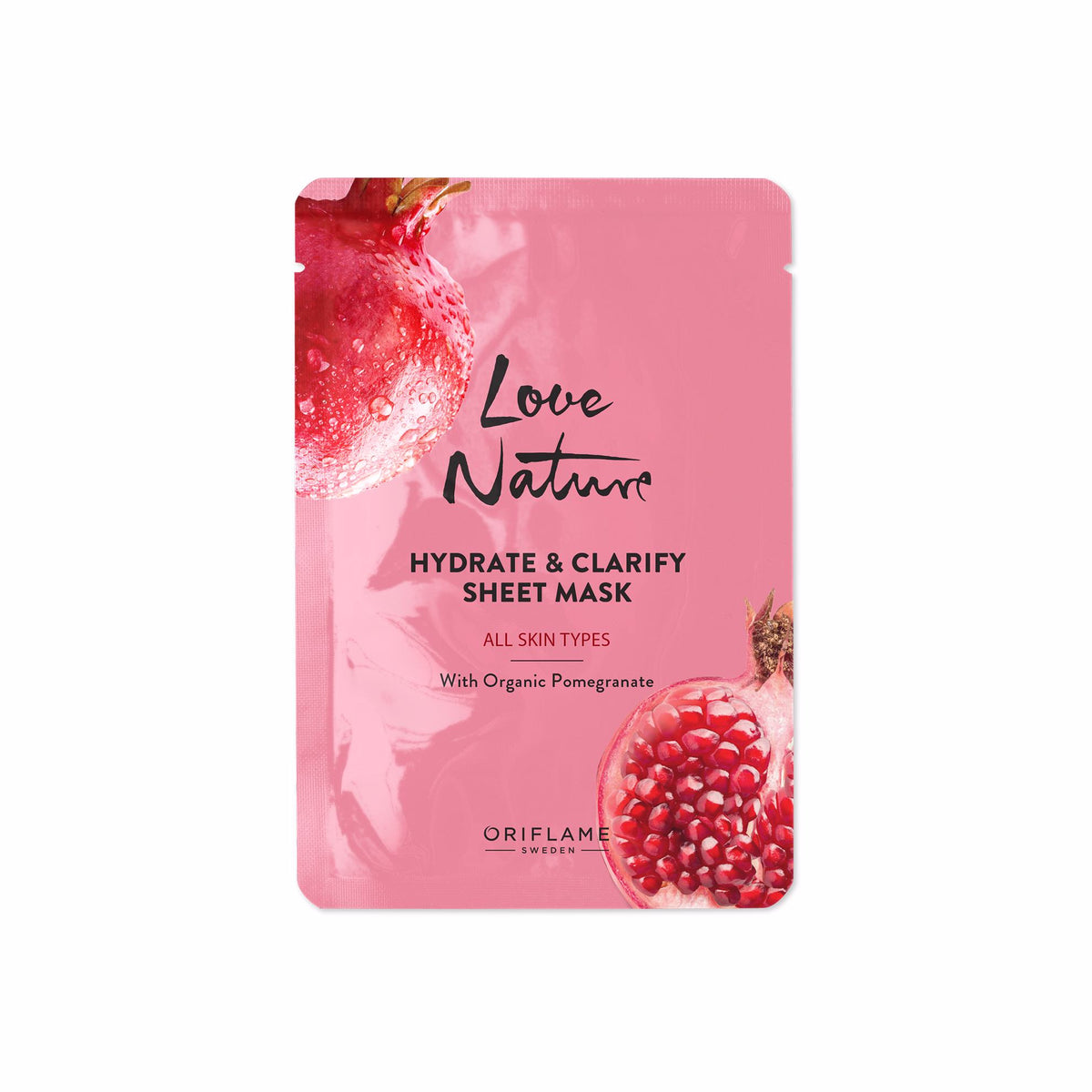 Oriflame Love Nature Hydrate & Clarify Sheet Mask 24 ML Rozzana.pk