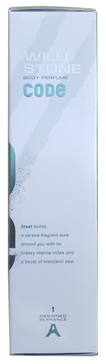 Wild Stone Body Perfume CODE Steel For Men 120 ML –