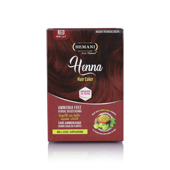 Hemani Henna Natural Hair Color 60 GM - Red