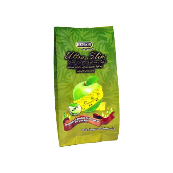 Hemani Ultra Slim Green Tea with Green Apple – 10 Tea Bags