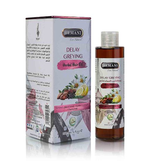 Hemani Delay Greying Herbal Hair Oil 200 ML
