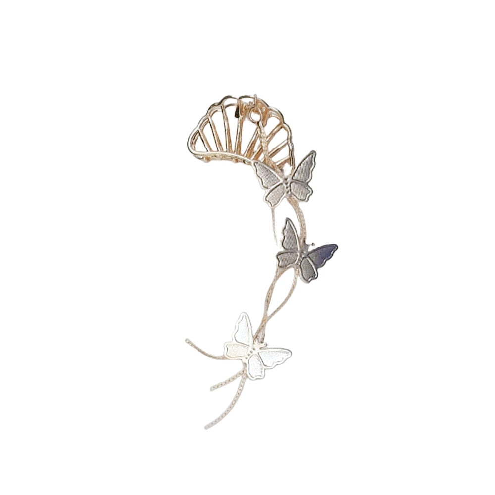 Hair Claw in Tiara Shape with Butterflies