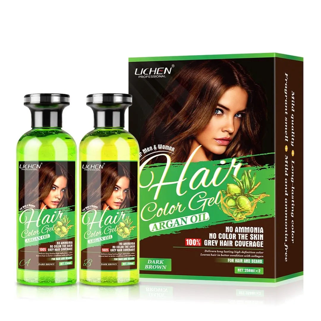 Lichen Hair Color Gel Dark Argan Oil 516 ML