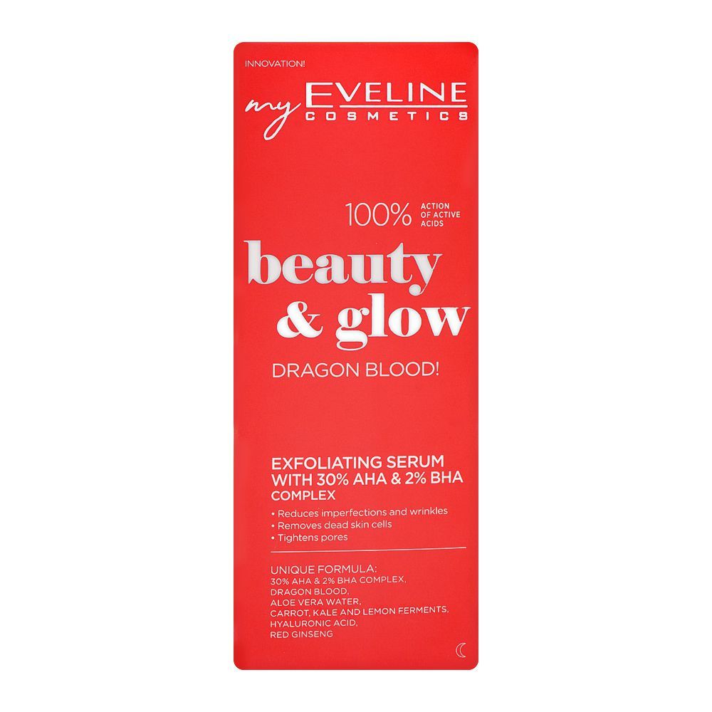 Eveline Beauty & Glow Exfoliating Serum 30% AHA 2% BHA Complex