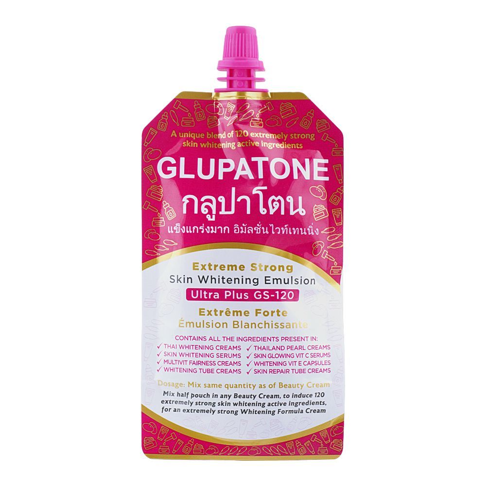 Glupatone Extreme Strong Skin Whitening Emulsion Ultra Plus GS-120 50 GM