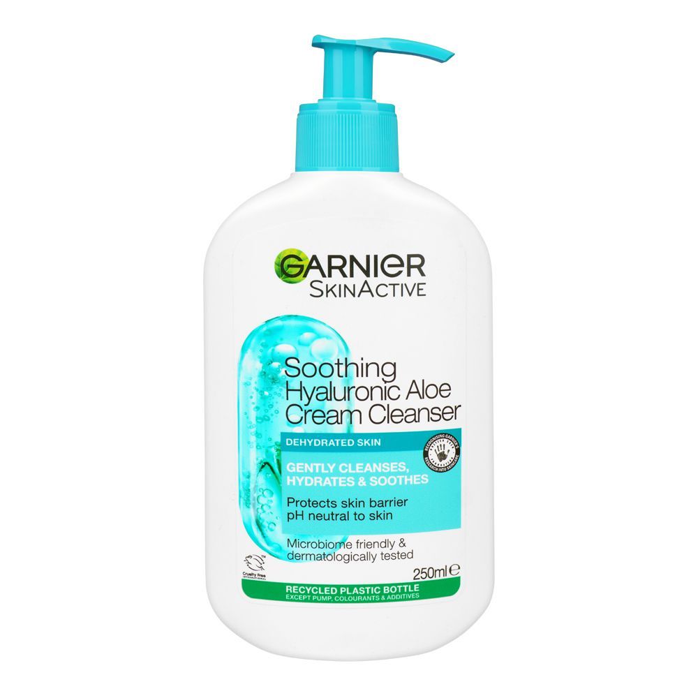 Garnier Skin Active Soothing Hyaluronic Aloe Cream Cleanser PH Neutral 250 ML