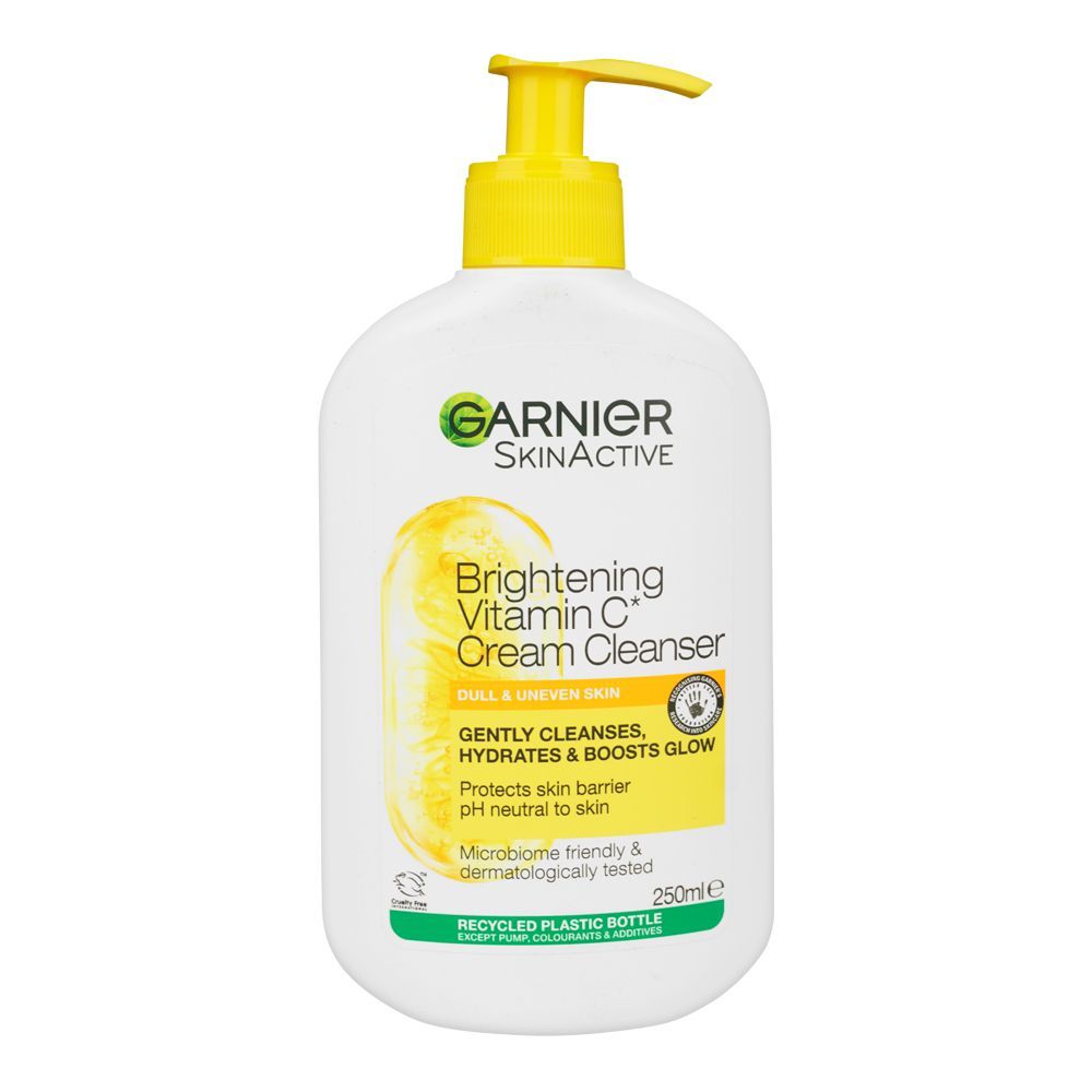 Garnier Skin Active Brightening Vitamin C Cream Cleanser PH Neutral 250 ML
