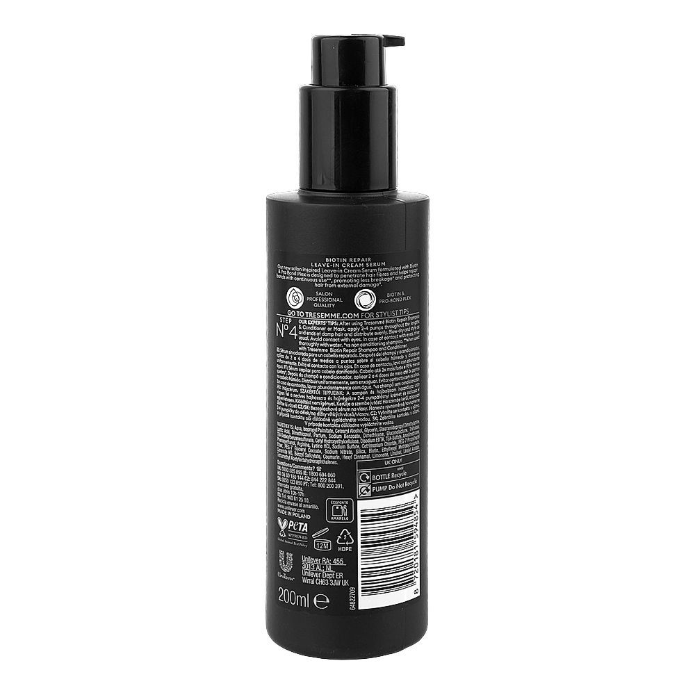Tresemme Biotin Repair Leave-in Cream Serum Glycerin 200 ML
