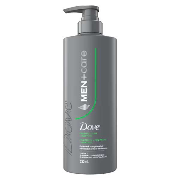 Dove Men+Care Fresh & Clean 2-in-1 Shampoo + Conditioner 530 ML