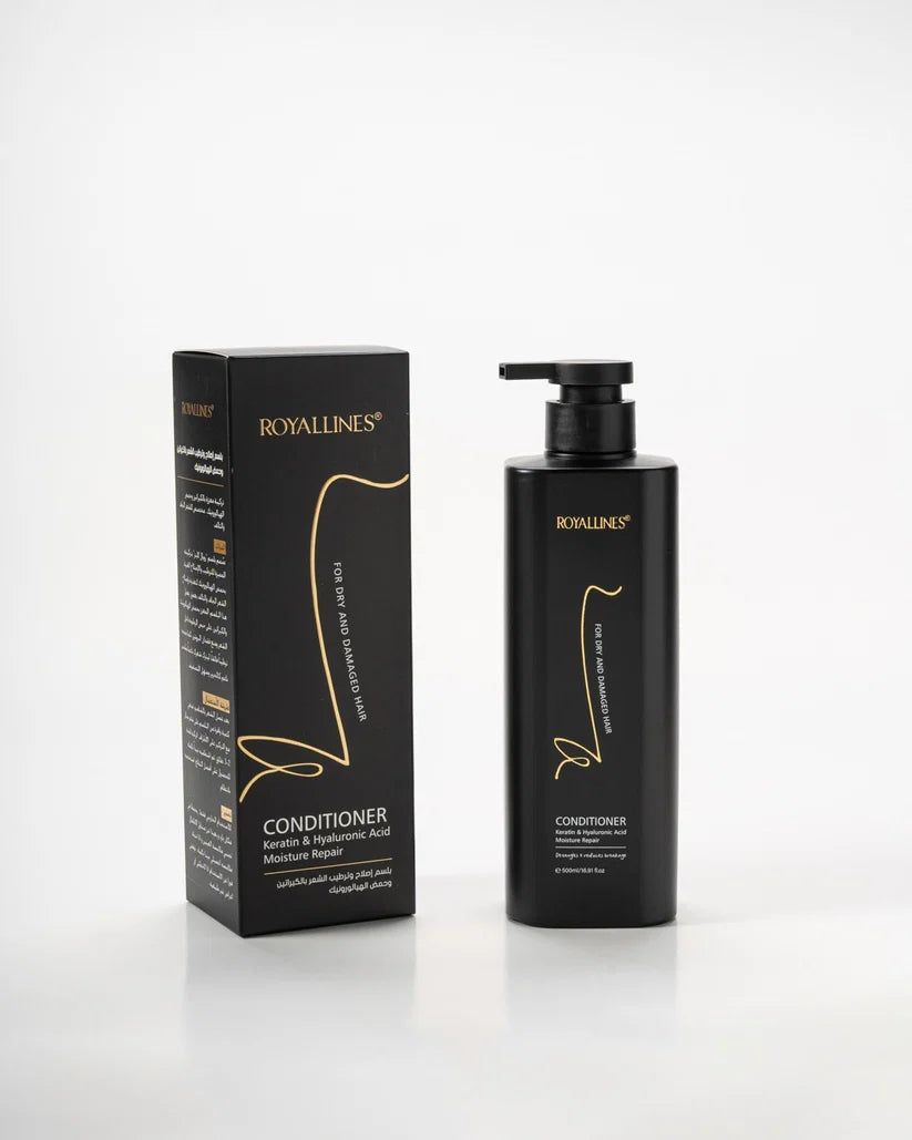 Royallines Moisture Repair Conditioner 500 ML Keratin & Hyaluronic Acid for Dry & Damaged Hair