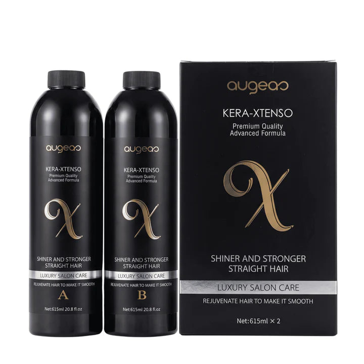 Augeas Kera-Xtenso Keratin Straightening Treatment Kit 615 ML x2 (Step A & B)