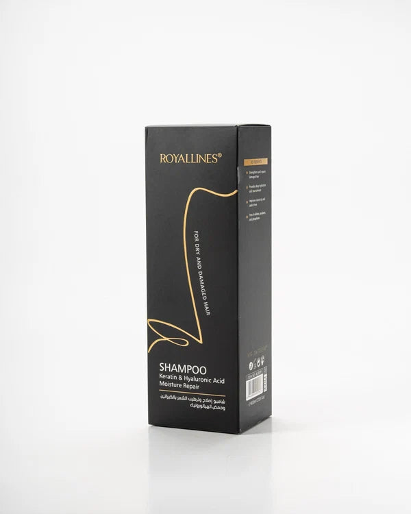 Royallines Moisture Repair Shampoo 800 ML Keratin & Hyaluronic Acid for Dry & Damaged Hair