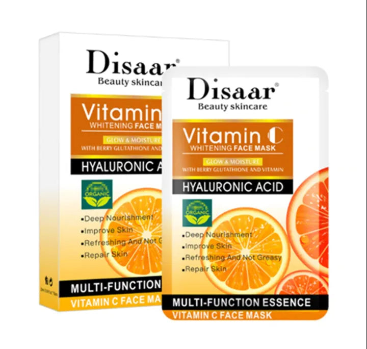 Disaar Vitamin C Whitening Face Mask Hyaluronic Acid 25 ML