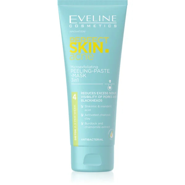 Eveline Perfect Skin ACNE Peeling Paste Mask 3 in 1 75ML