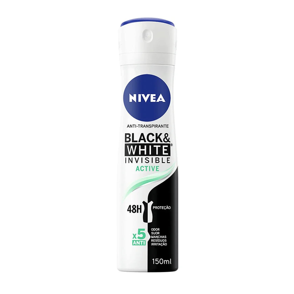 Nivea Black & White Invisible Active Body Spray 200 ML