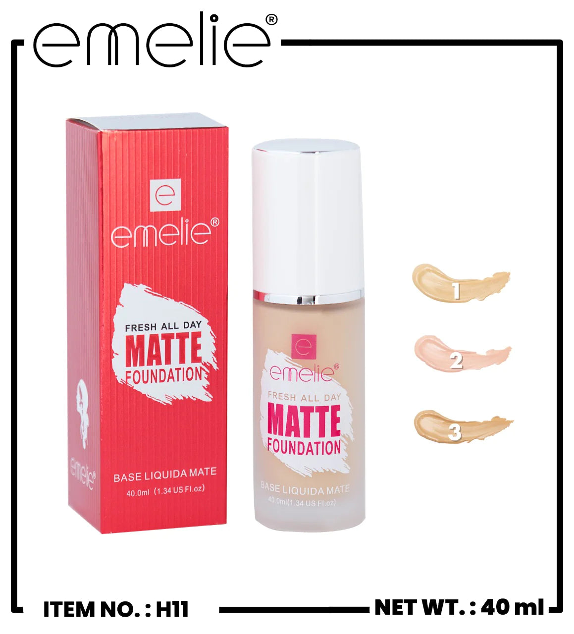 Emelie Liquid Matte Foundation