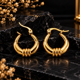 Gold-Tone Mini Hoop Earrings for Women
