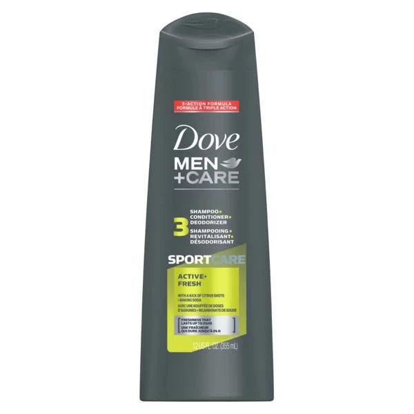 Dove Men 2 in 1 Shampoo & Conditioner Active+Fresh 355 ML