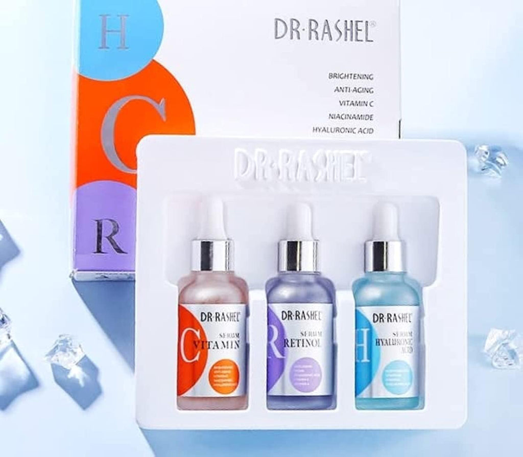 Dr Rashel Anti-aging Moisturizing Complete Facial Serum Set Pack of 3