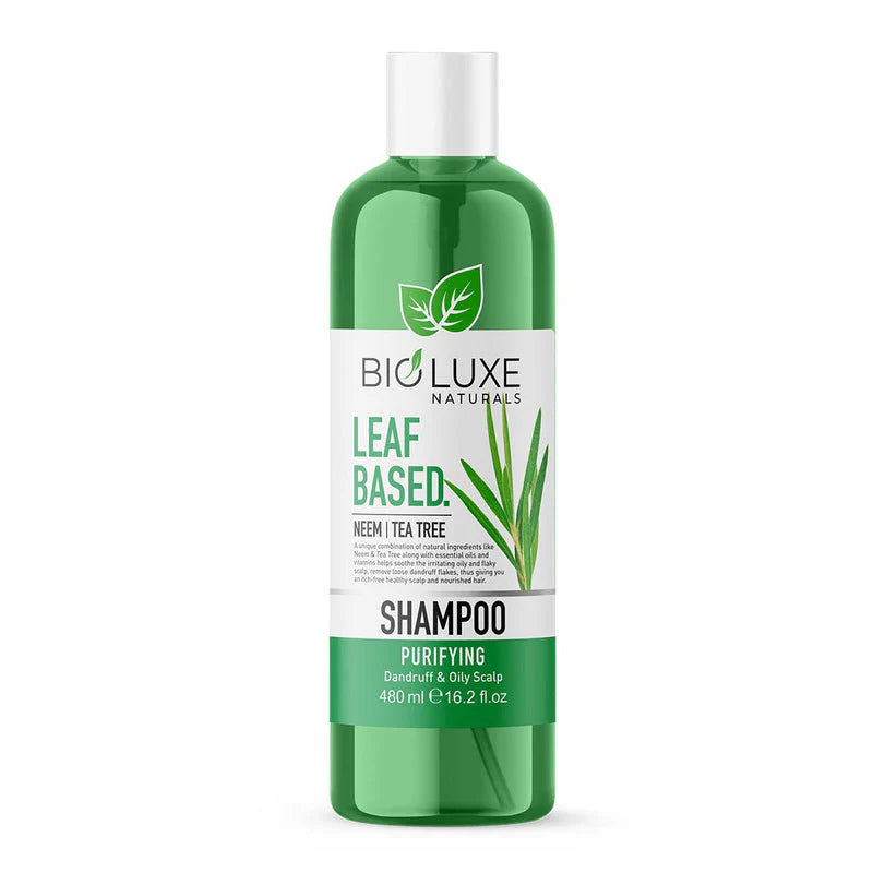 Bioluxe Naturals Leaf Based Neem Tea Tree Hair Shampoo 480 ML