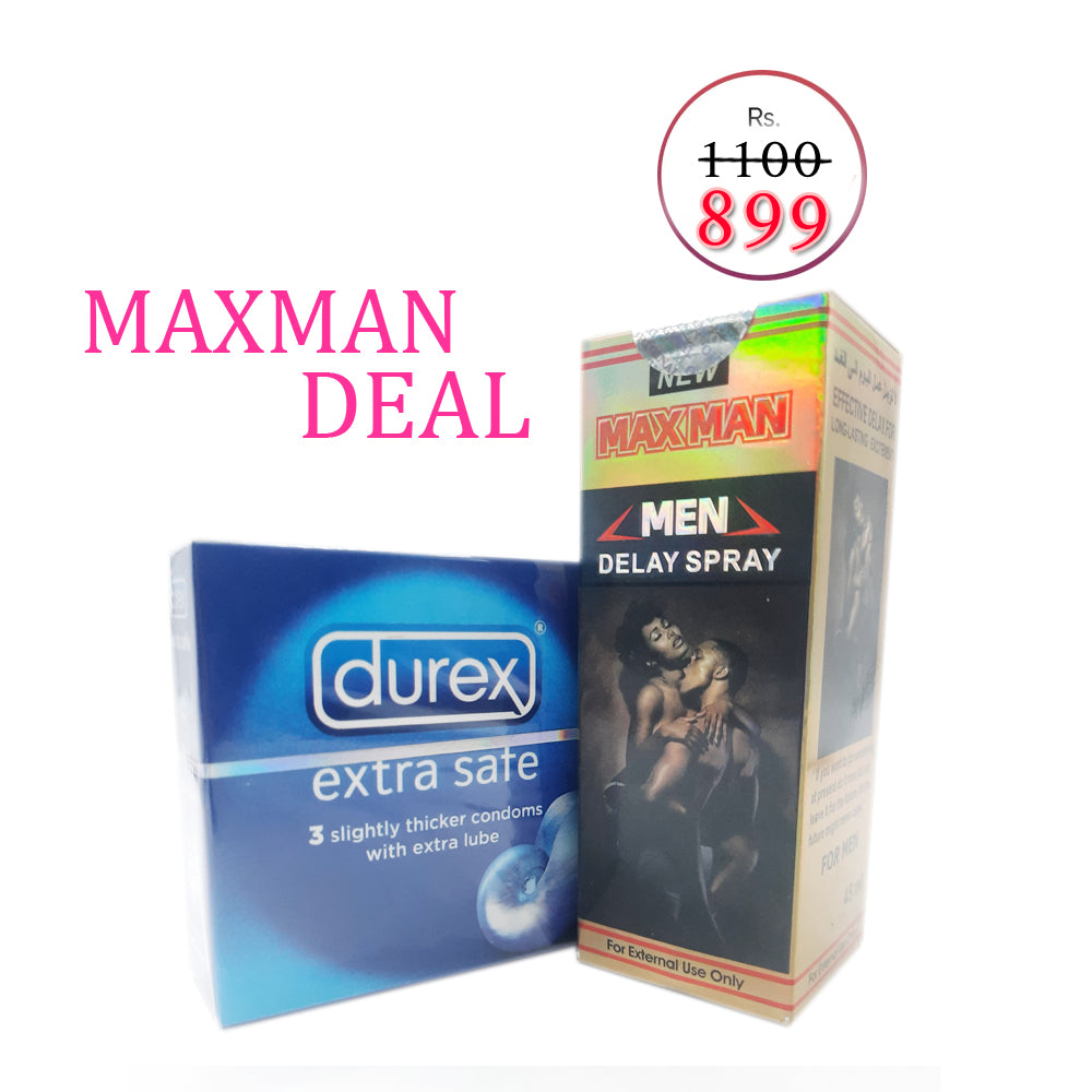 Maxman Delay Spray with Durex Condom