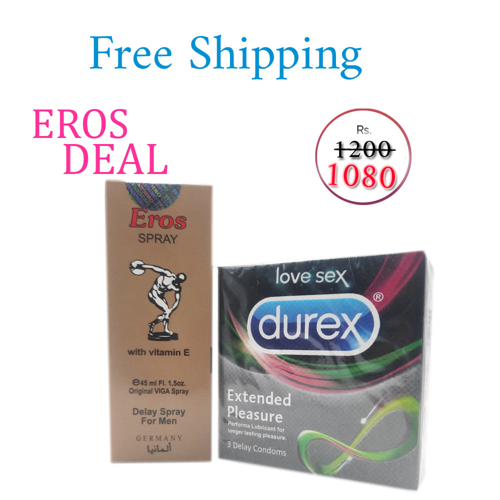 Eros Spray with Durex Condom