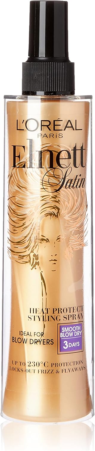 L'Oreal Paris Elnett Satin Heat Protect Styling Straight Hair Spray 170 ML