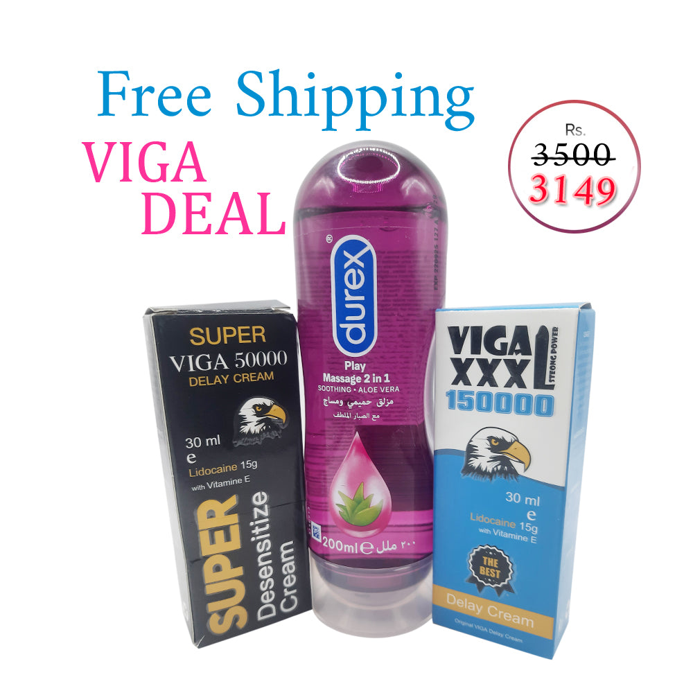 Viga 2 Delay Cream Bundle with Lube