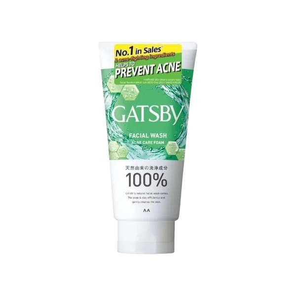 Gatsby Facial Wash Acne Care Foam 130 GM
