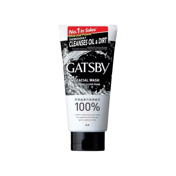 Gatsby Facial Wash Strong Clear Foam 130 GM