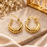 Gold-Tone Mini Hoop Earrings for Women