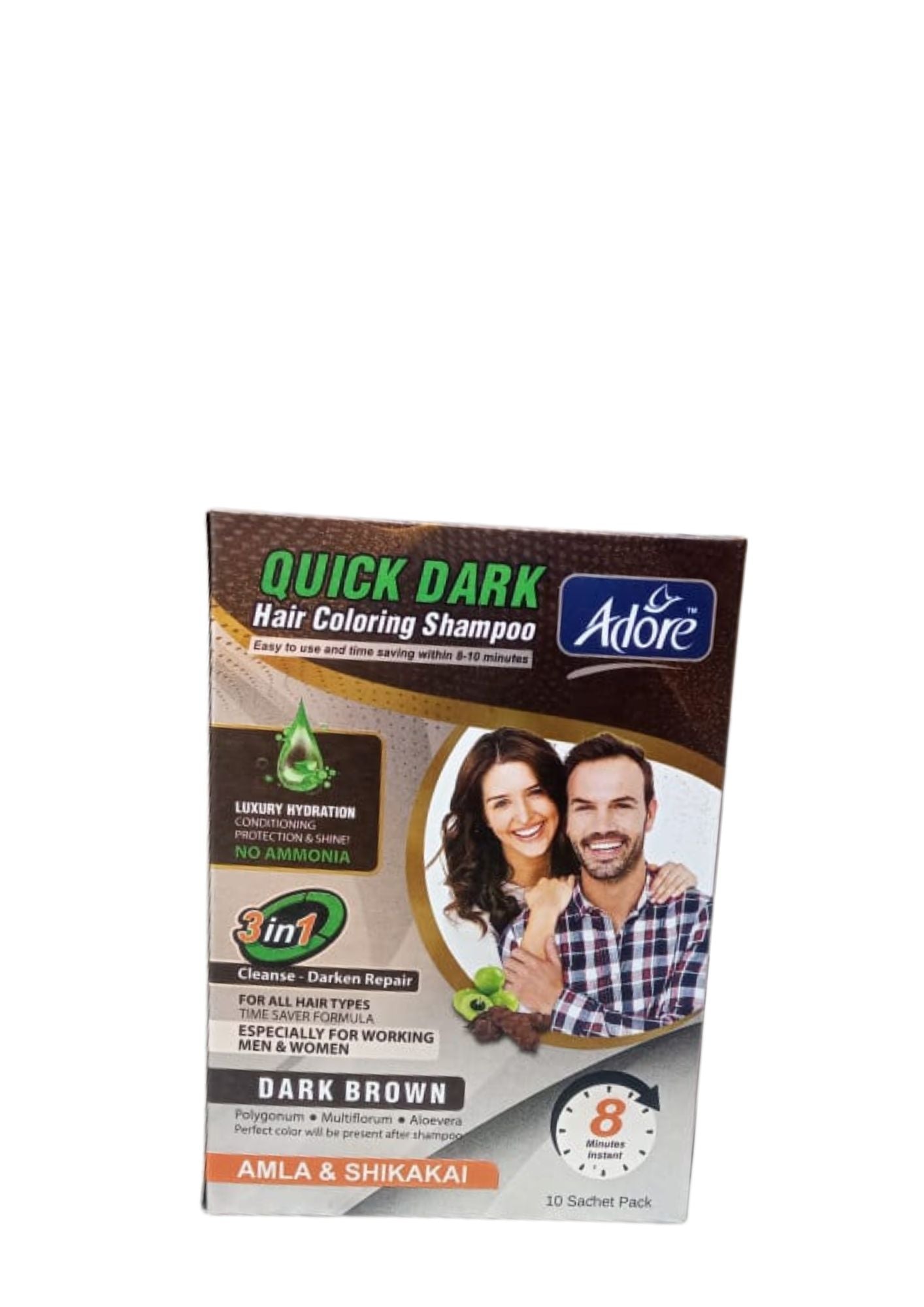 Adore Quick Dark Hair Coloring Shampoo Sachet 34 GM – Rozzana.pk