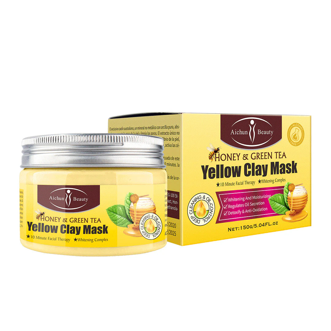 Aichun Beauty Green Tea & Yellow Clay Mask 150 GM