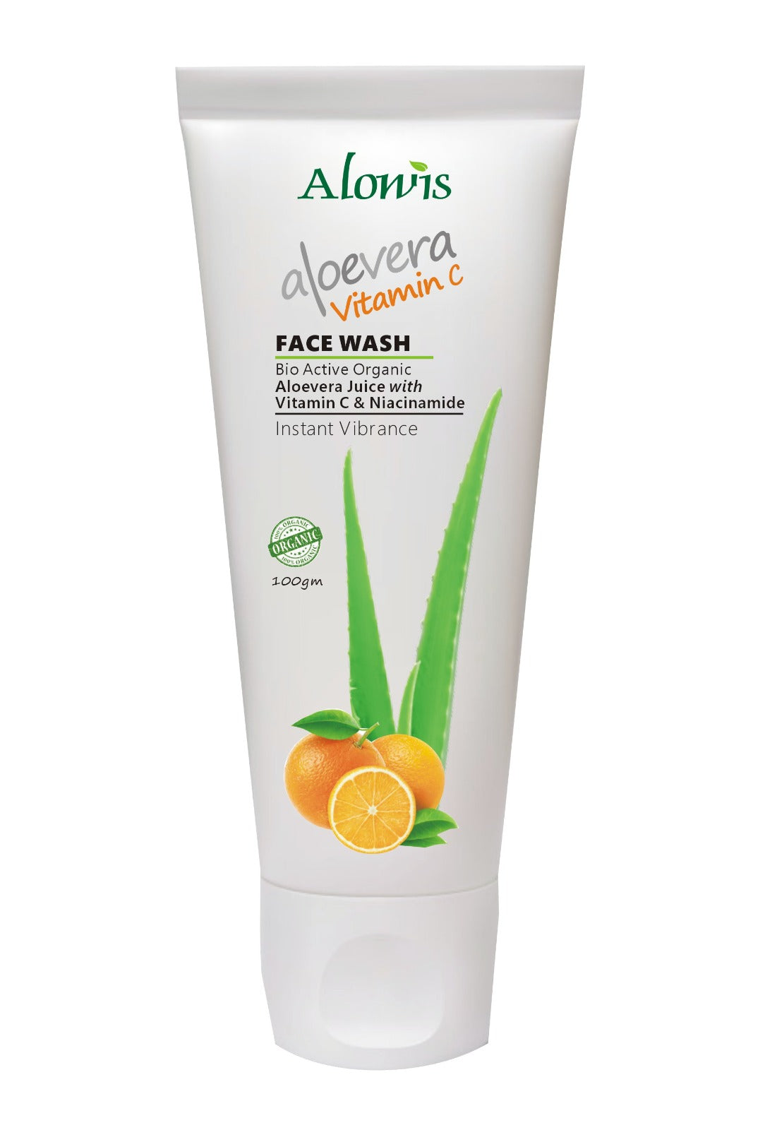 Alowis Organic Aloe Vera Vitamin C Face Wash 100 ML