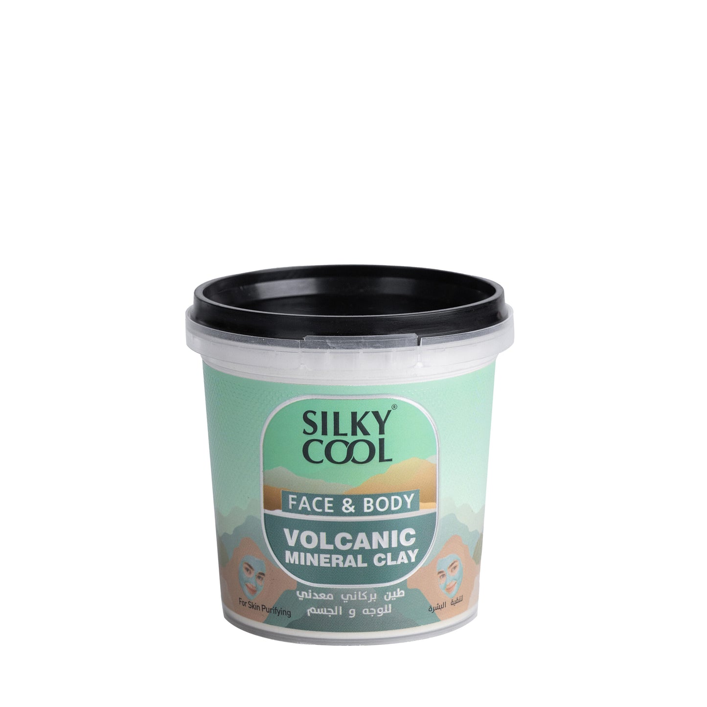 Silky Cool Face & Body Volcanic Mineral Clay – For Skin Purifying 125 ML