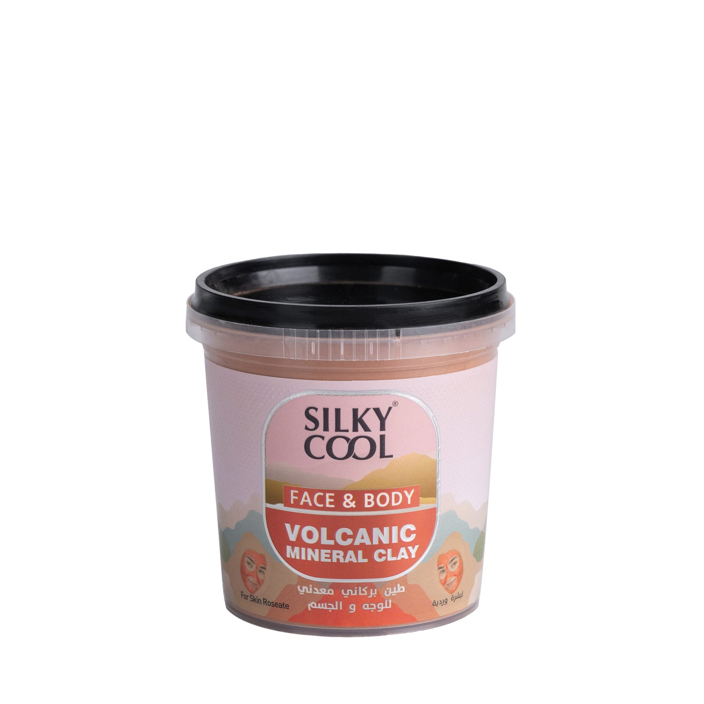 Silky Cool Face & Body Volcanic Mineral Clay – For Skin Roseate 125 ML