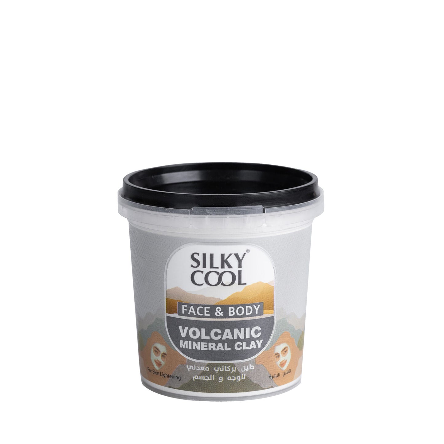 Silky Cool Face & Body Volcanic Mineral Clay – For Skin Lightening 125 ML