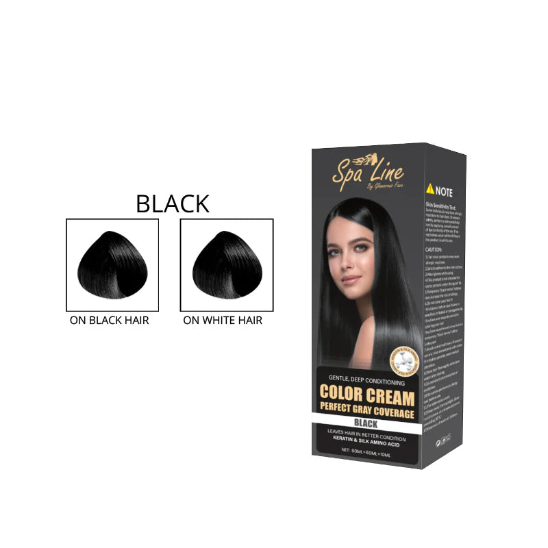 Spa Line Hair Color Cream Perfect Gray Coverage 110 ML