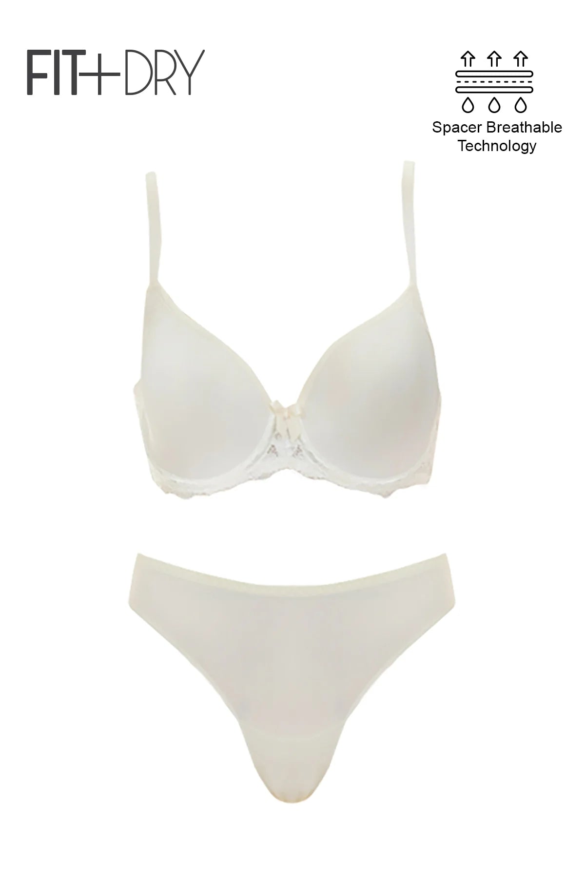 BLS Breathable Wired And Light Padded Bra Ivory