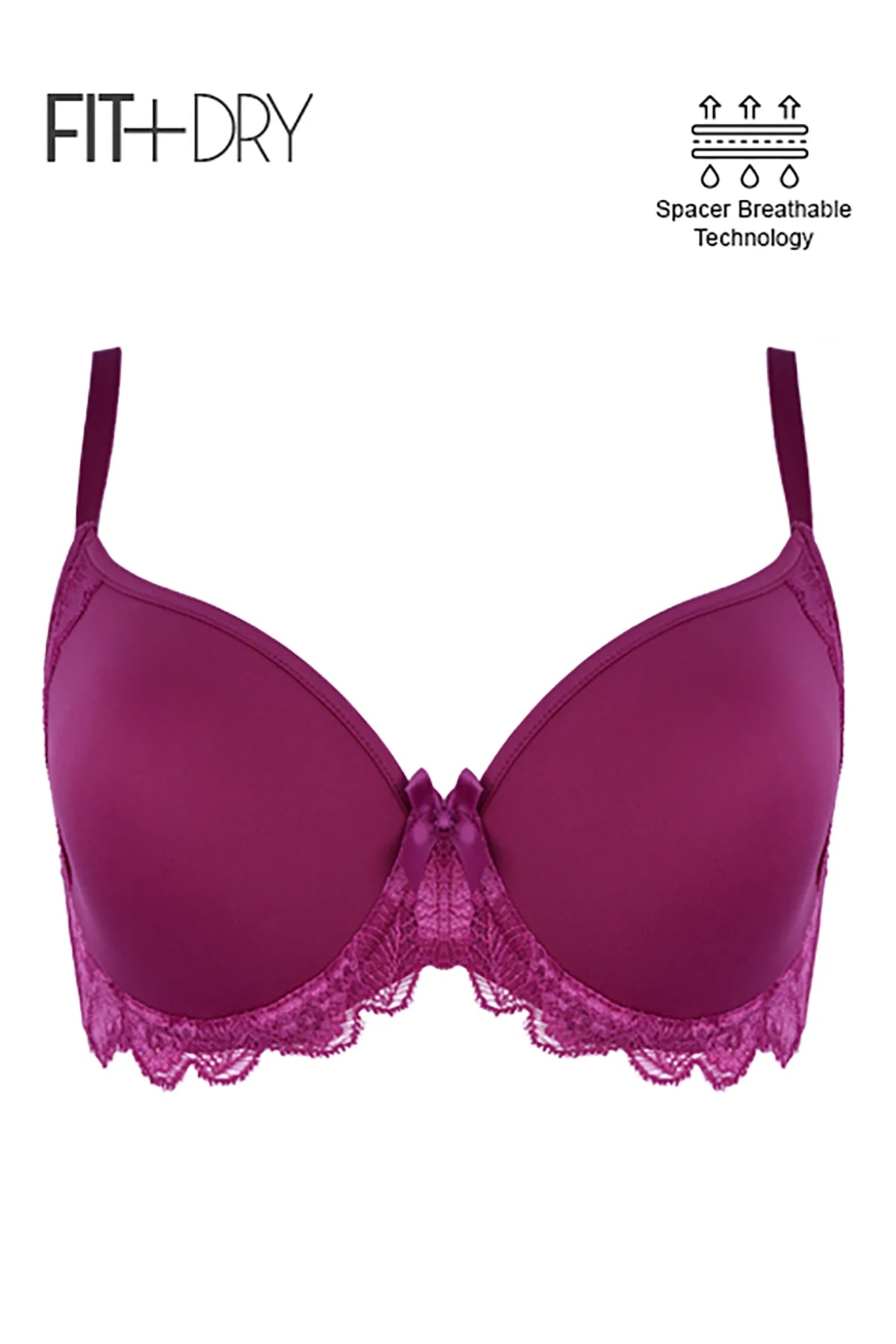 BLS Breathable Wired And Light Padded Bra Ruby