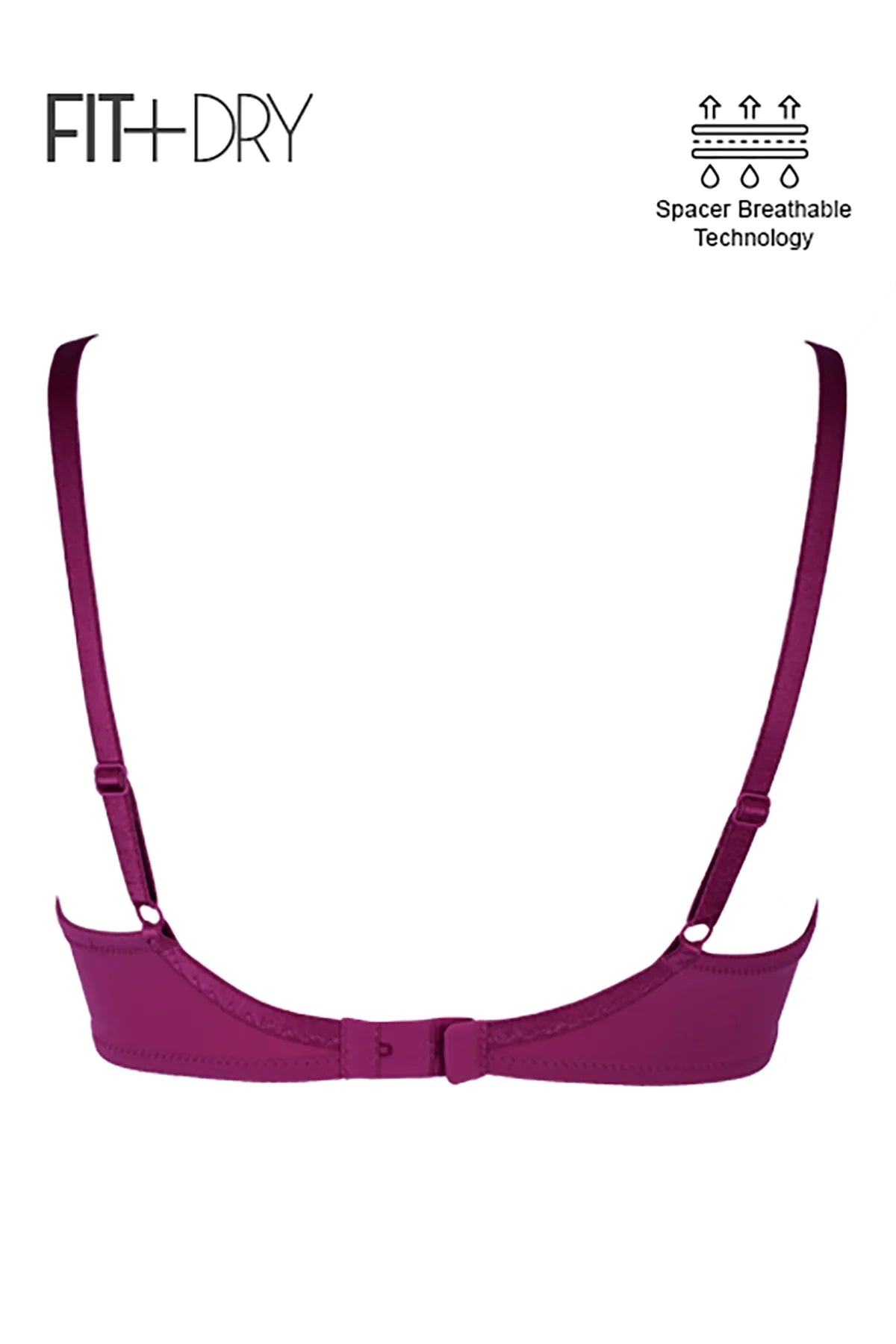BLS Breathable Wired And Light Padded Bra Ruby