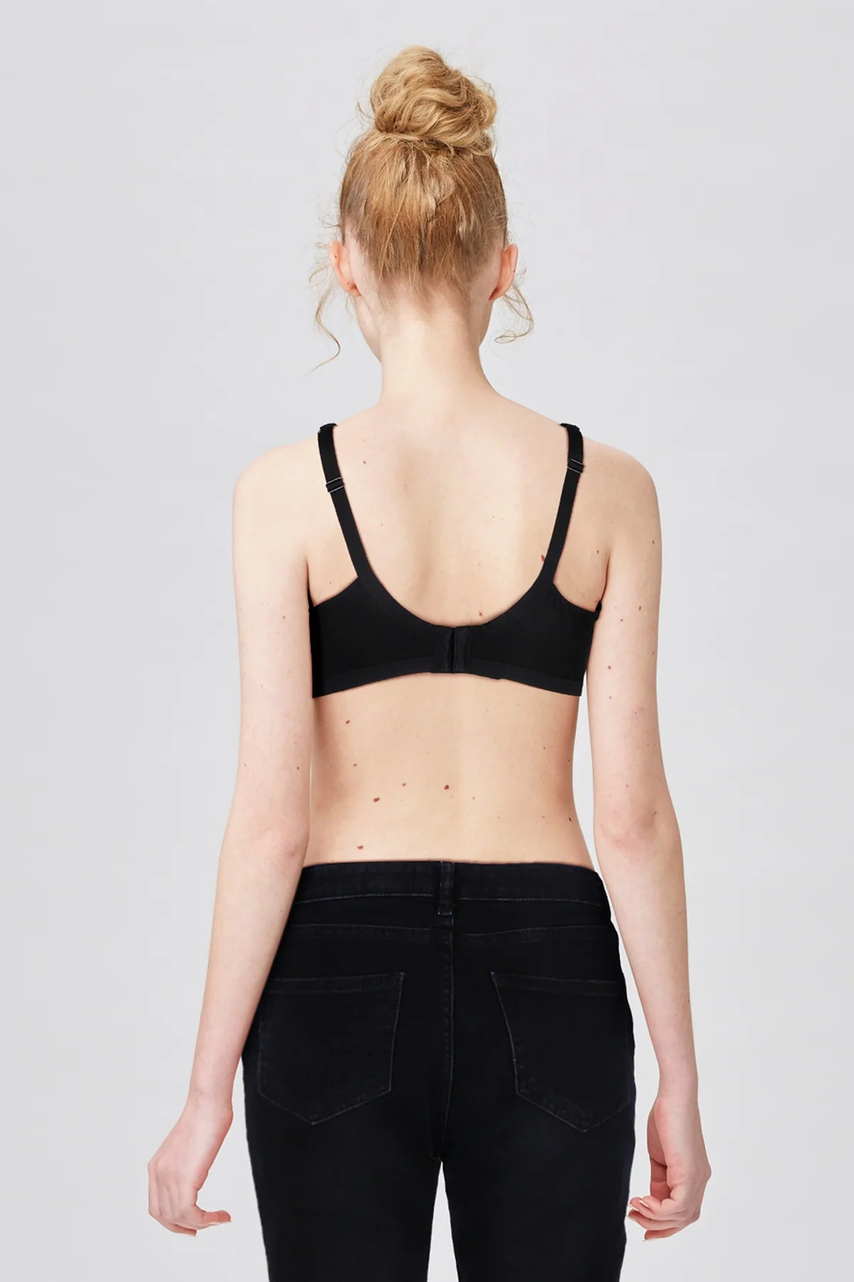 BLS Camille Wired And Non Padded Cotton Bra Black