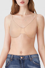 BLS Camille Wired And Non Padded Cotton Bra Skin