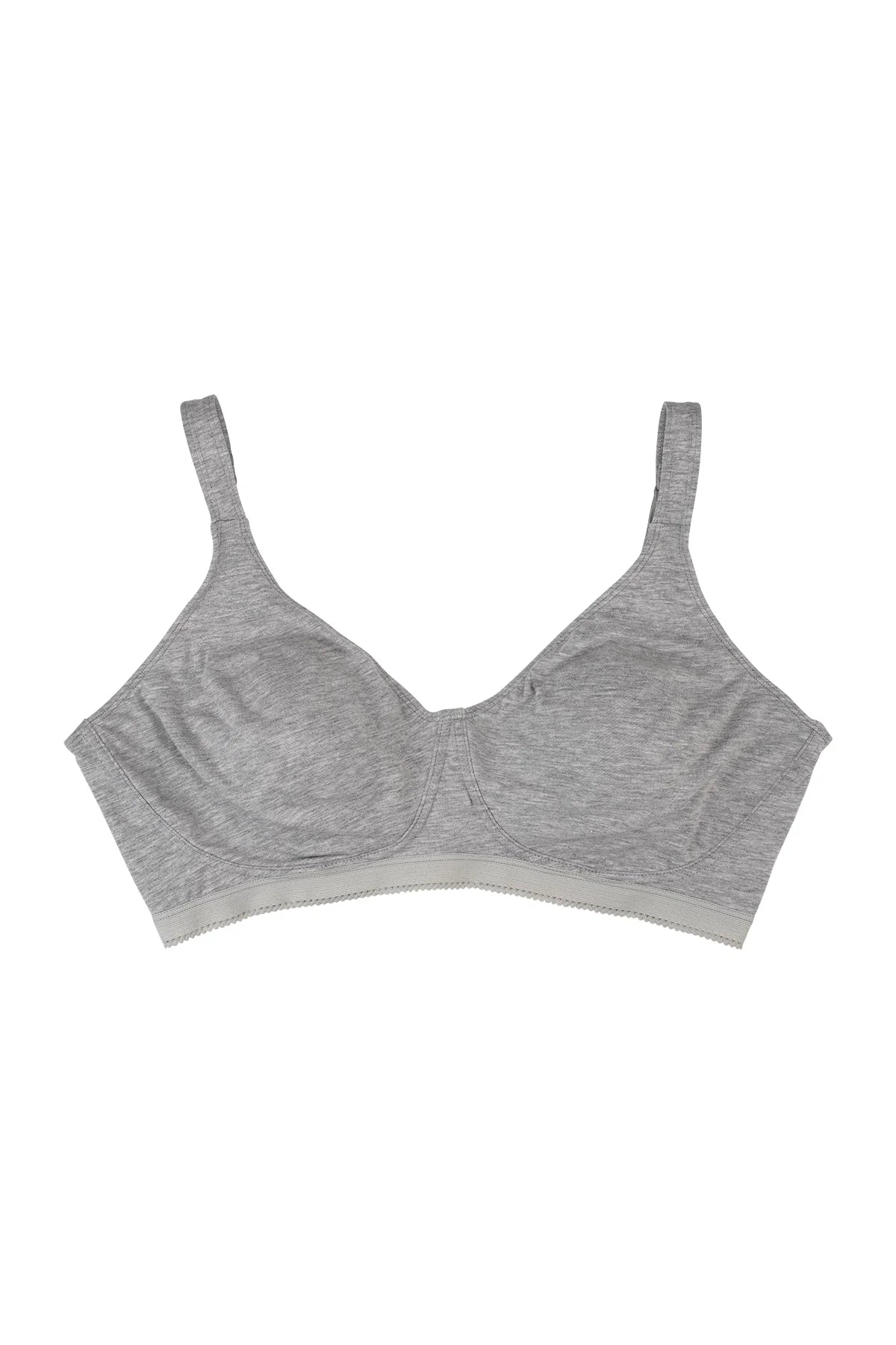 BLS Carole Non Wired And Non Padded Cotton Bra Gray Melange