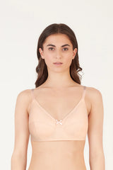 BLS Cora Non Wired And Non Padded Cotton Bra  Skin