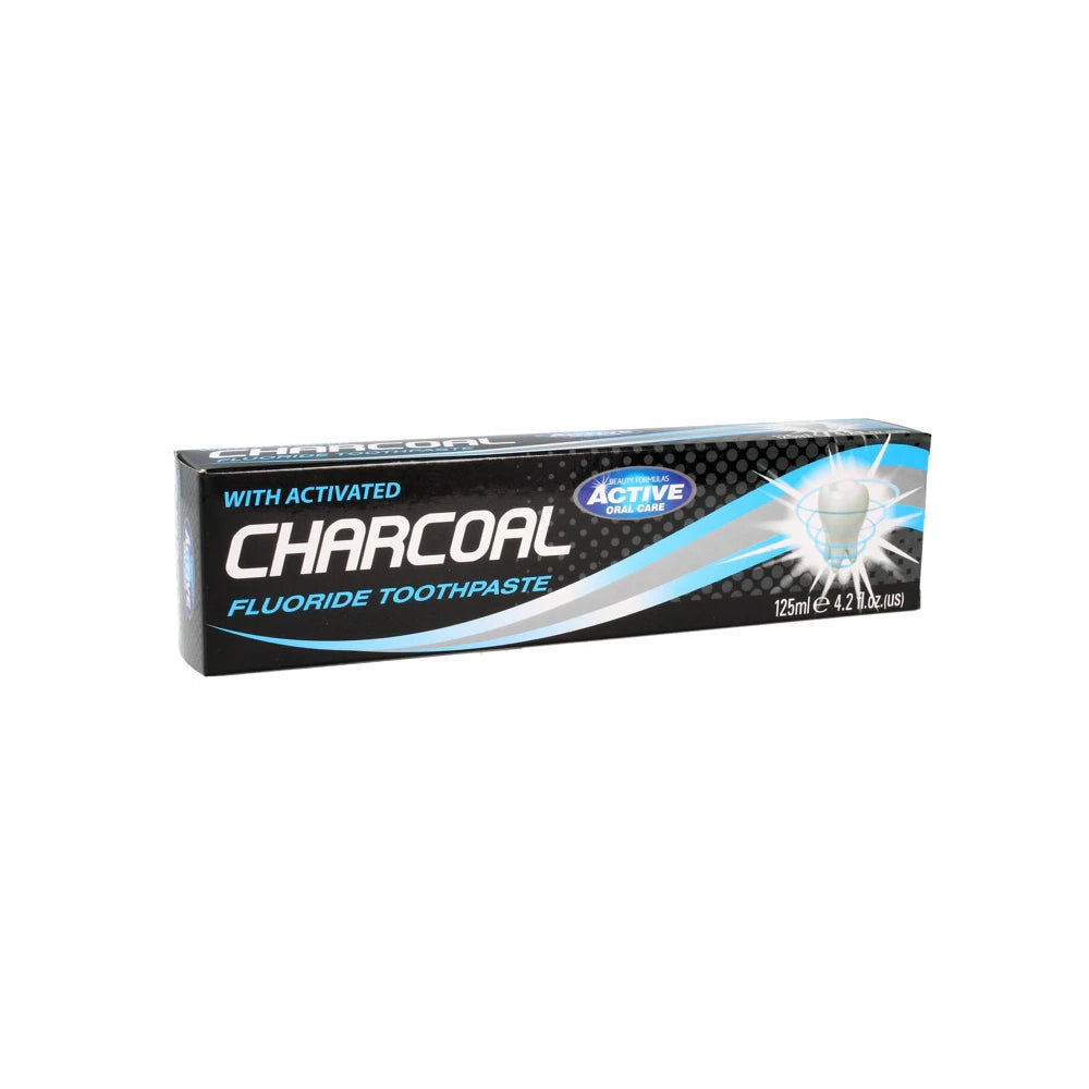 Beauty Formulas Active Charcoal Fluoride Toothpaste 125 ML